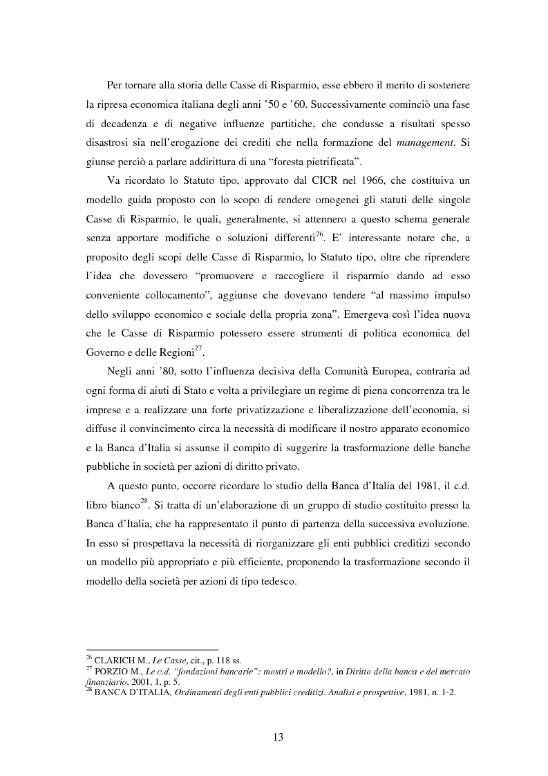 Anteprima della tesi: Natura e funzioni delle fondazioni bancarie, Pagina 8