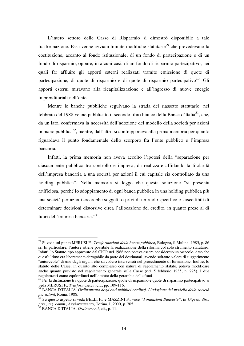 Anteprima della tesi: Natura e funzioni delle fondazioni bancarie, Pagina 9