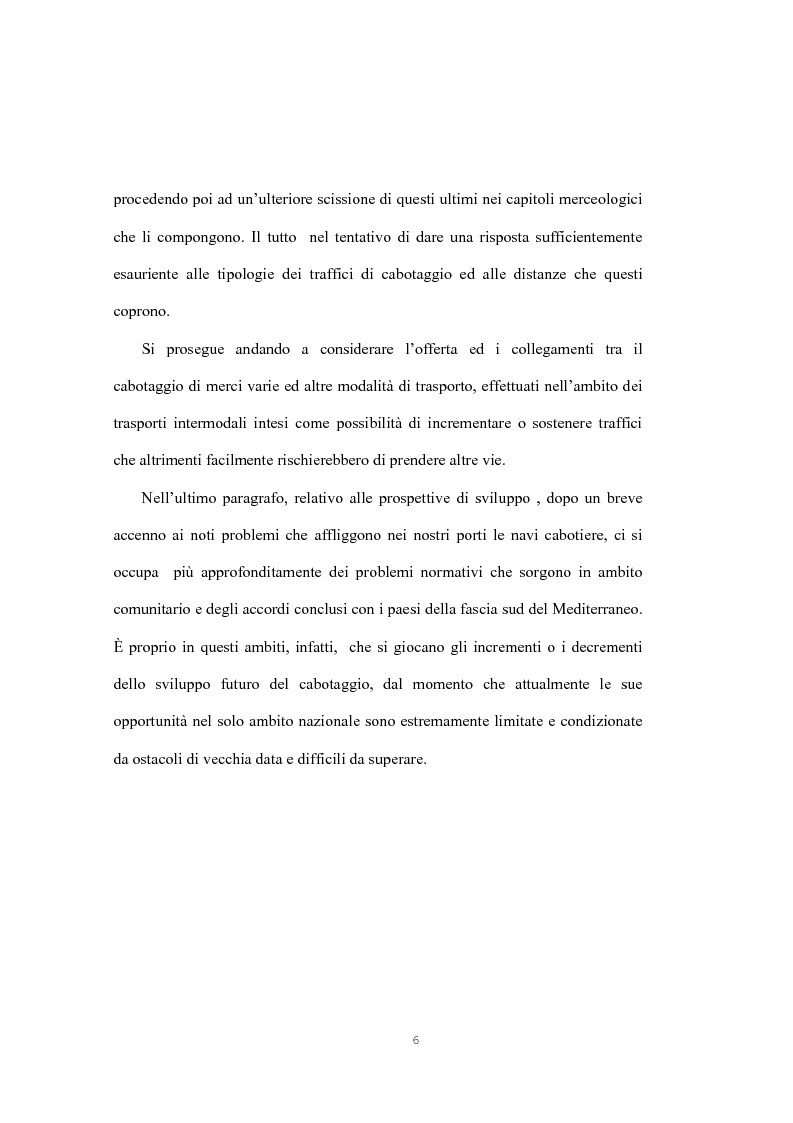 Anteprima della tesi: Il cabotaggio in Italia, Pagina 3