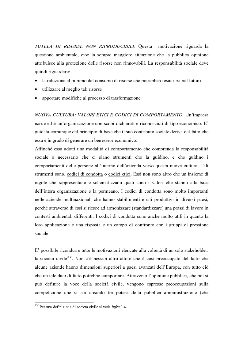 Anteprima della tesi: L'opinione pubblica come ''stakeholder'' emergente; pressioni sociali su Nike e Reebok e strategie di risposta, Pagina 11