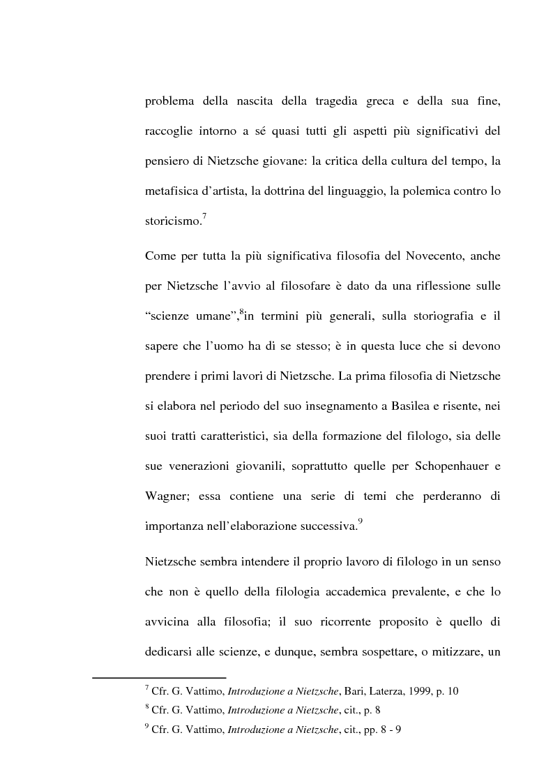 Anteprima della tesi: La critica della cultura in Friedrich Nietzsche, Pagina 4
