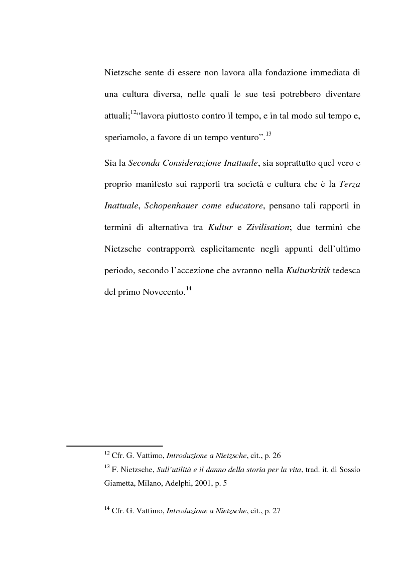 Anteprima della tesi: La critica della cultura in Friedrich Nietzsche, Pagina 6