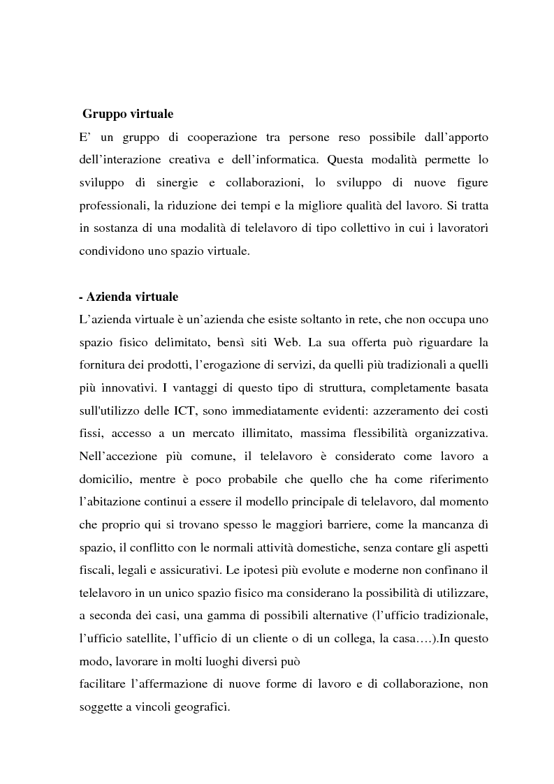 Anteprima della tesi: Telelavoro e pubblica amministrazione: opportunità e prospettive, Pagina 13
