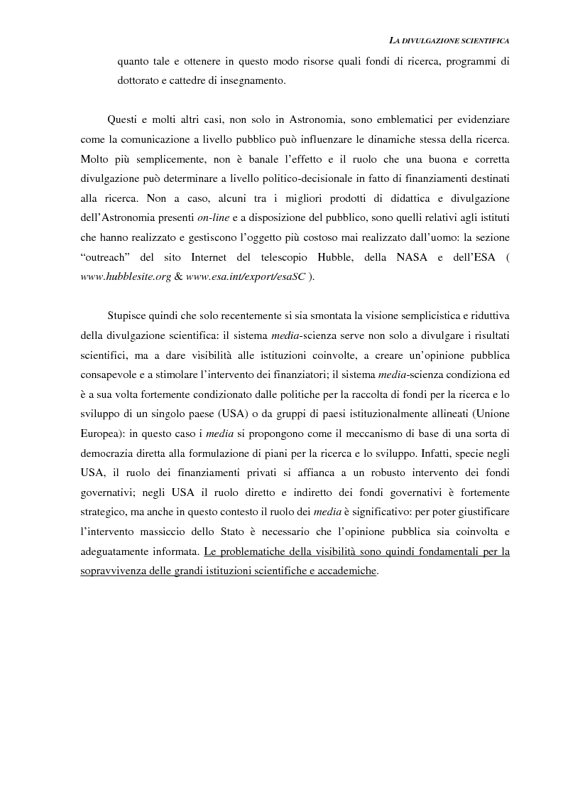Anteprima della tesi: Ideazione e parziale realizzazione di un progetto di divulgazione dell'astrofisica per i comunicatori, Pagina 13