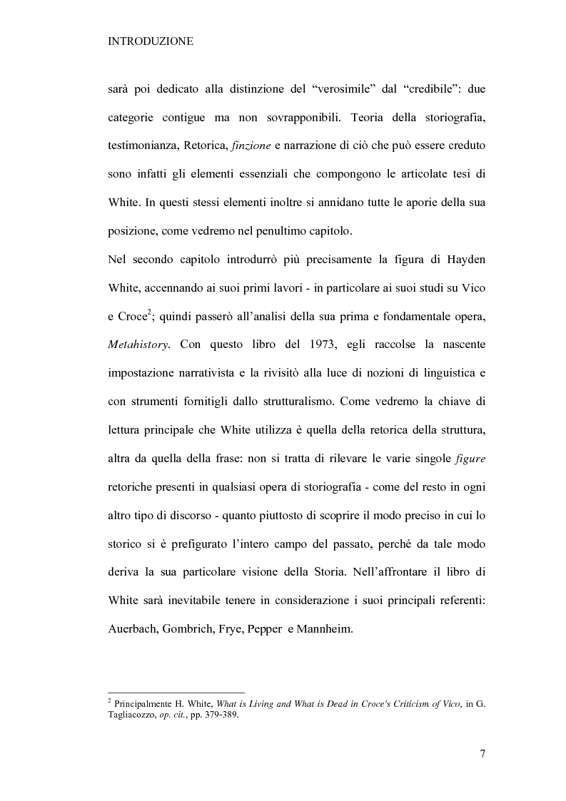 Anteprima della tesi: Tra retorica e storia: la metahistory di Hayden White, Pagina 3