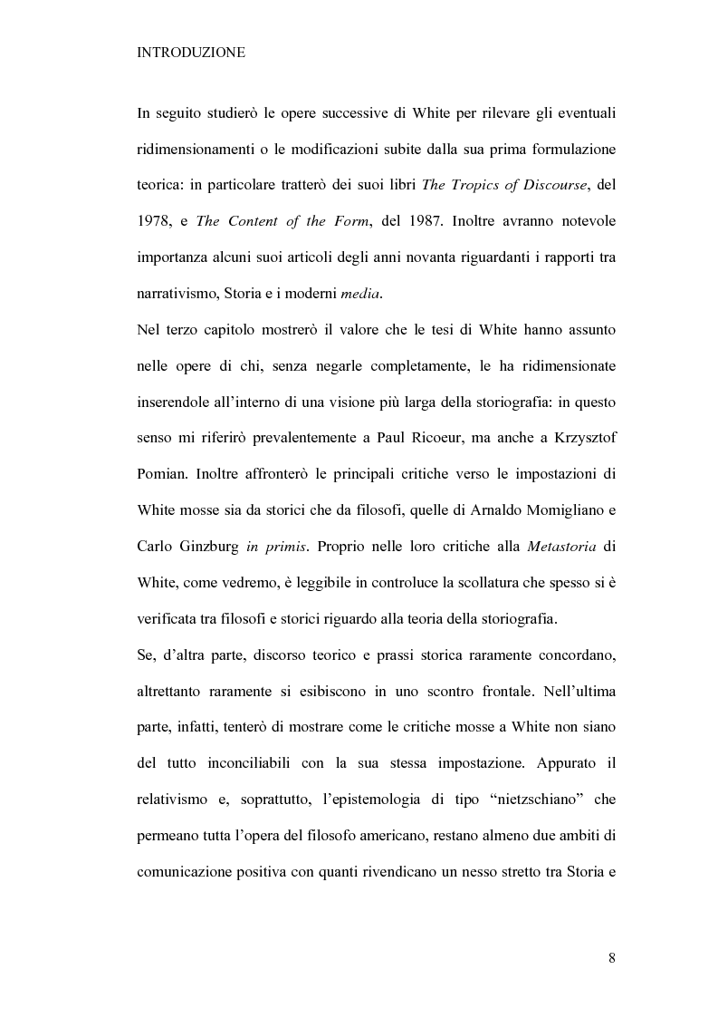 Anteprima della tesi: Tra retorica e storia: la metahistory di Hayden White, Pagina 4
