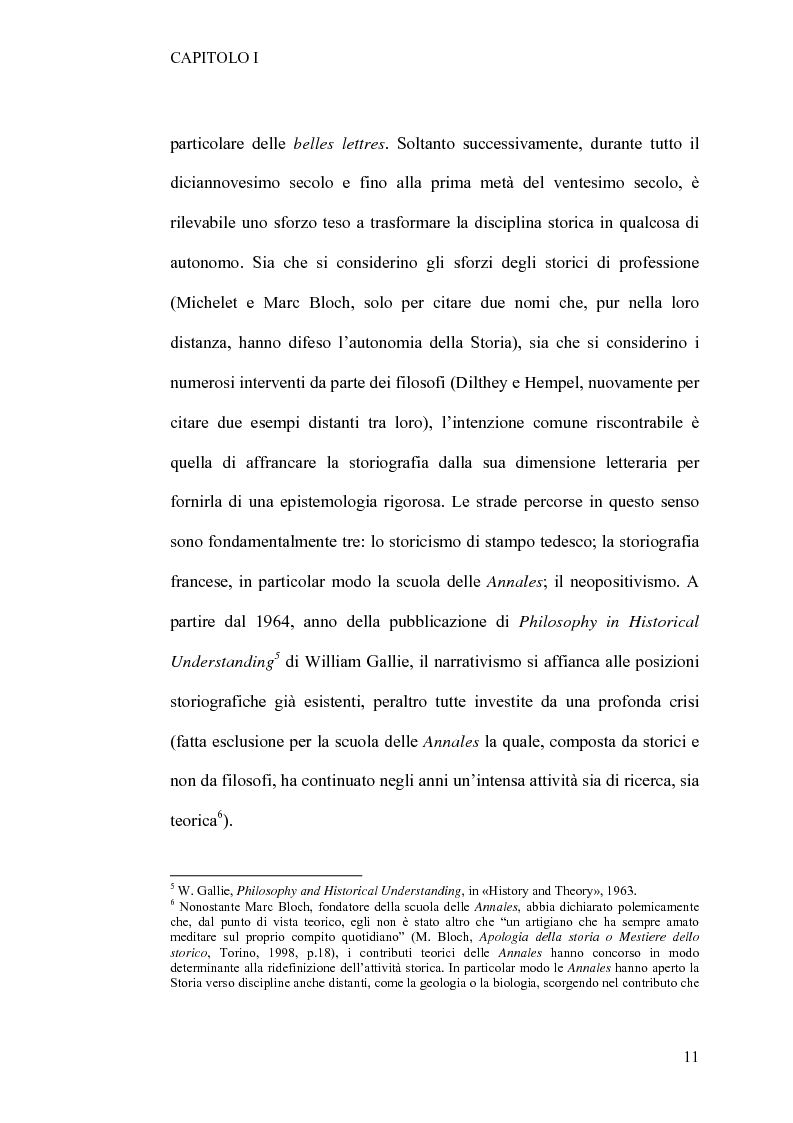 Anteprima della tesi: Tra retorica e storia: la metahistory di Hayden White, Pagina 7