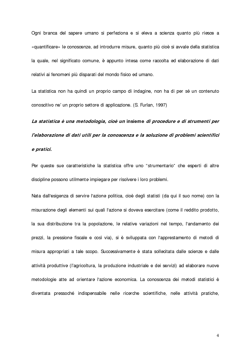 Anteprima della tesi: Il contributo della statistica alla gestione delle vendite. Un caso concreto: Acraf Spa, Pagina 2