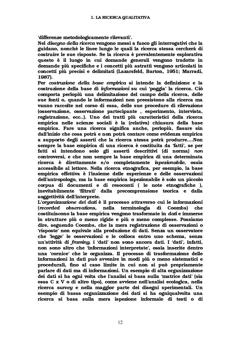 Anteprima della tesi: Ricerca qualitativa e software per l'analisi dei dati testuali, Pagina 7