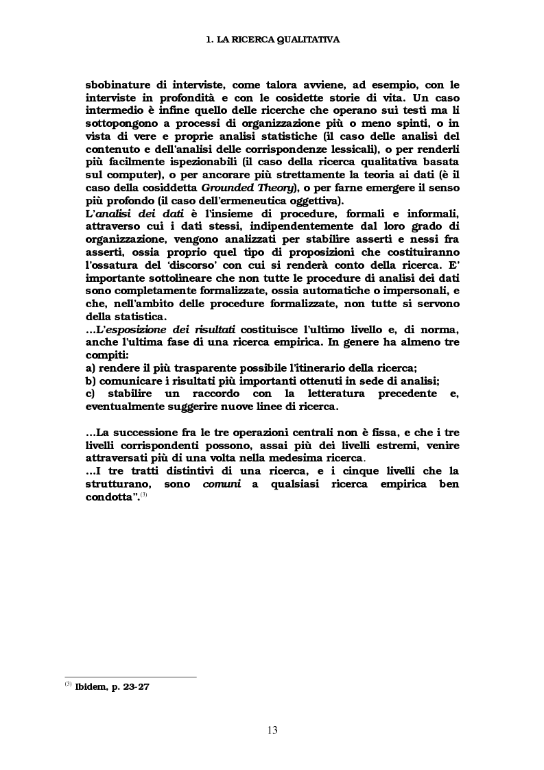 Anteprima della tesi: Ricerca qualitativa e software per l'analisi dei dati testuali, Pagina 8