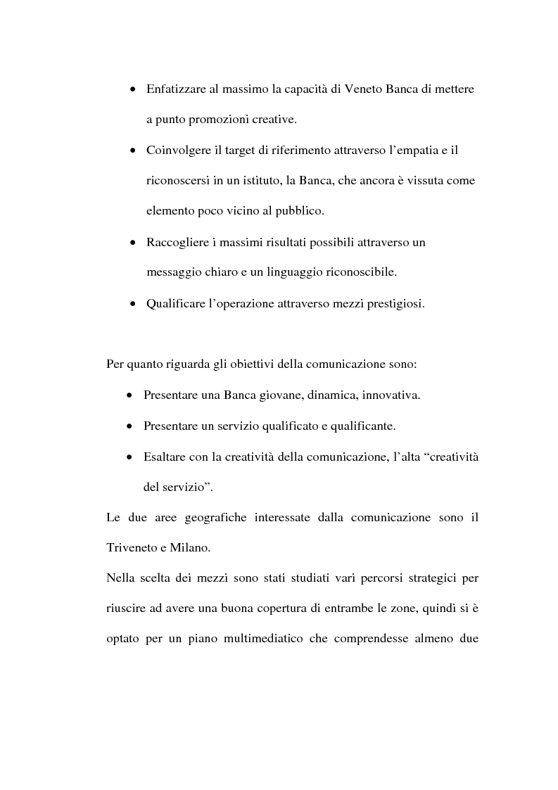 Anteprima della tesi: Banche in movimento, la comunicazione di Veneto Banca, Pagina 5