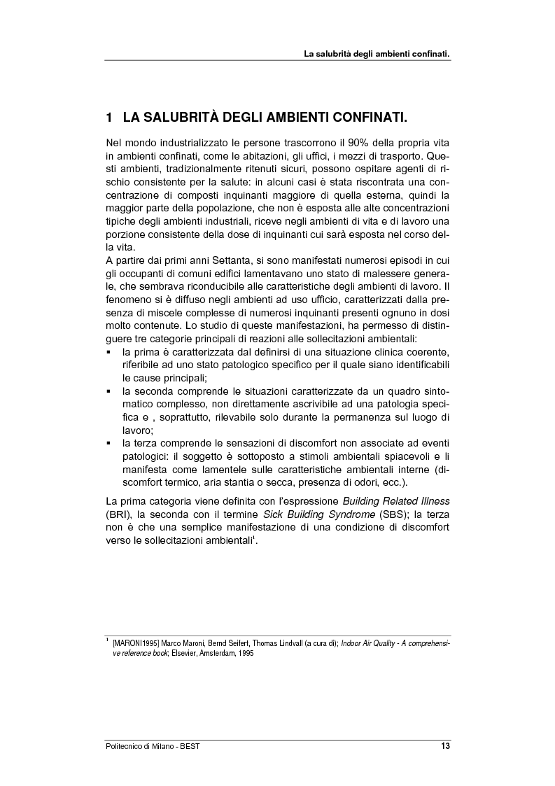 Anteprima della tesi: Dalla checklist al sistema informativo: strumenti di rilievo e metodi di valutazione della qualità negli ambienti di vita e di lavoro, Pagina 5