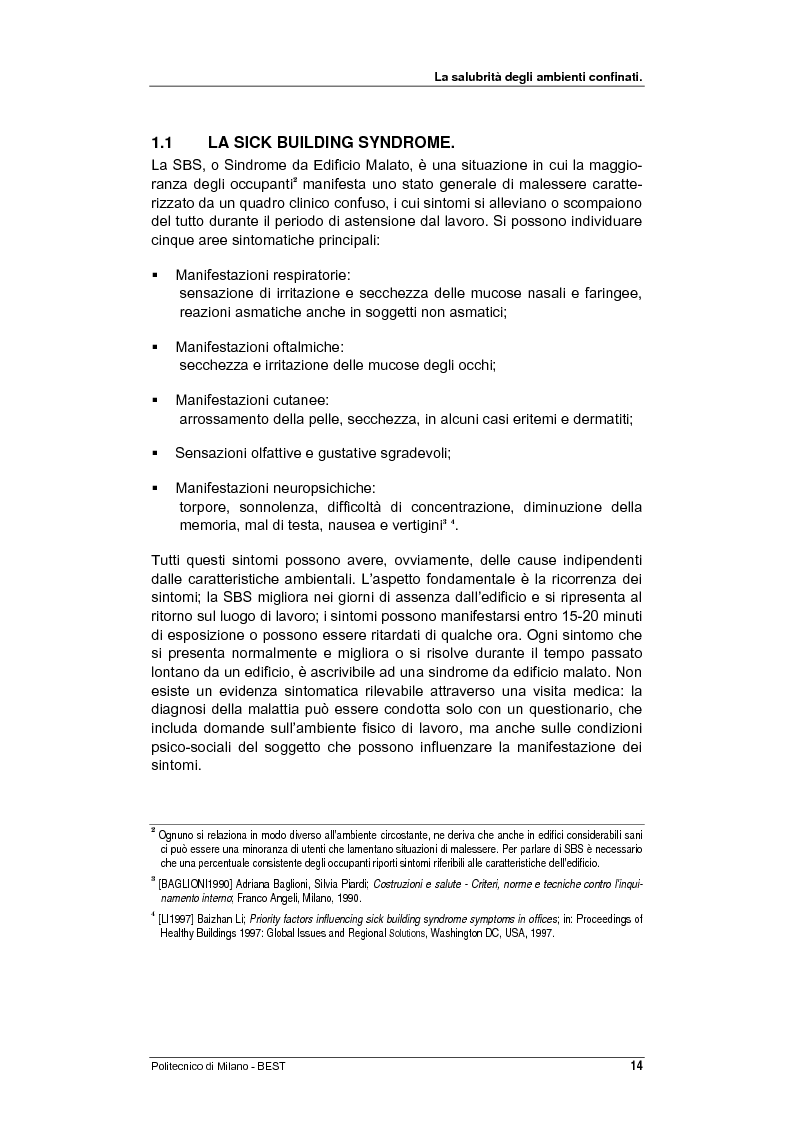 Anteprima della tesi: Dalla checklist al sistema informativo: strumenti di rilievo e metodi di valutazione della qualità negli ambienti di vita e di lavoro, Pagina 6