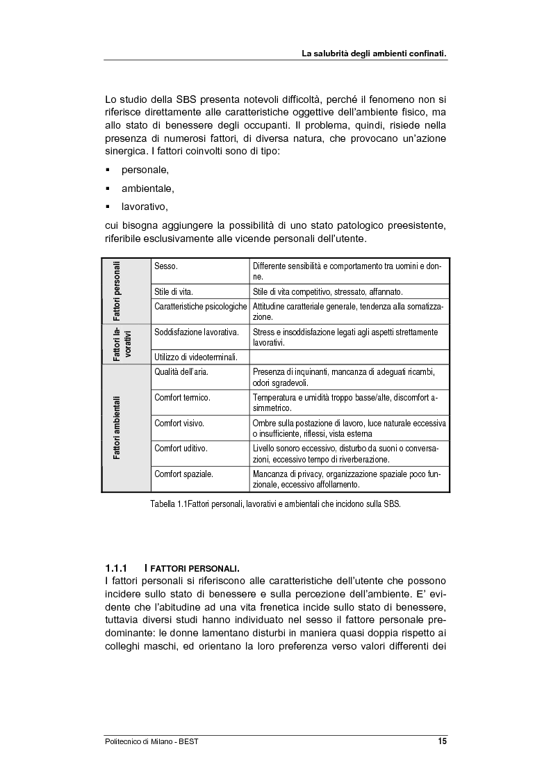 Anteprima della tesi: Dalla checklist al sistema informativo: strumenti di rilievo e metodi di valutazione della qualità negli ambienti di vita e di lavoro, Pagina 7