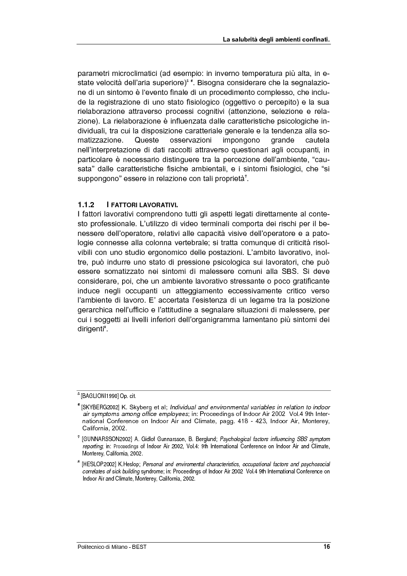 Anteprima della tesi: Dalla checklist al sistema informativo: strumenti di rilievo e metodi di valutazione della qualità negli ambienti di vita e di lavoro, Pagina 8