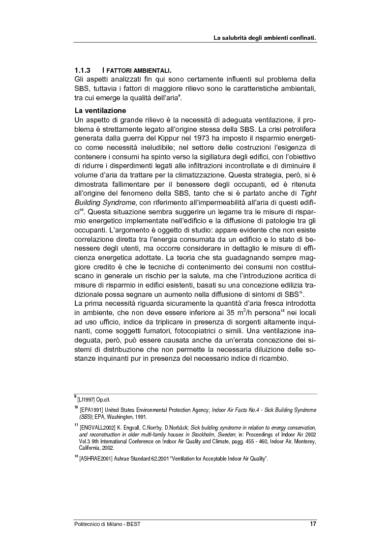 Anteprima della tesi: Dalla checklist al sistema informativo: strumenti di rilievo e metodi di valutazione della qualità negli ambienti di vita e di lavoro, Pagina 9
