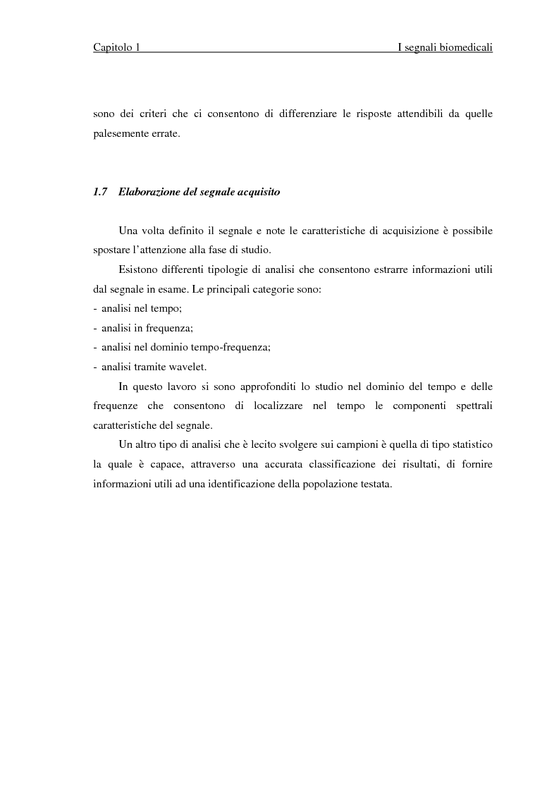 Anteprima della tesi: Valutazione di segnali posturografici: analisi nei domini del tempo e delle frequenze, Pagina 12