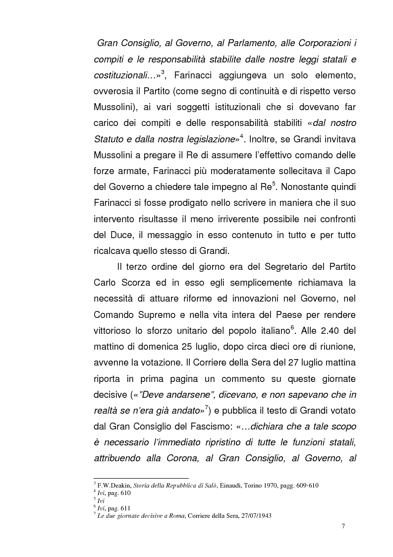 Anteprima della tesi: La Repubblica di Salò attraverso le pagine del Corriere della Sera: gli eventi, le cronache, i commenti, Pagina 6