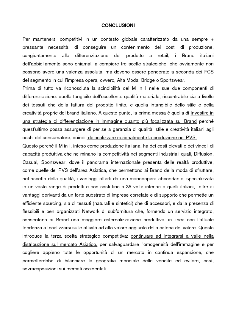 Anteprima della tesi: Internazionalizzazione e delocalizzazione globale nel settore abbigliamento: le opportunità in Asia, Pagina 11