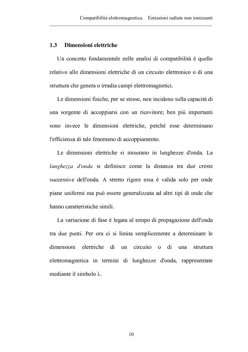 Anteprima della tesi: Prove sperimentali di emissioni di campo elettromagnetico prodotto da apparecchi illuminanti con lampade fluorescenti. Andamento del campo, Pagina 10