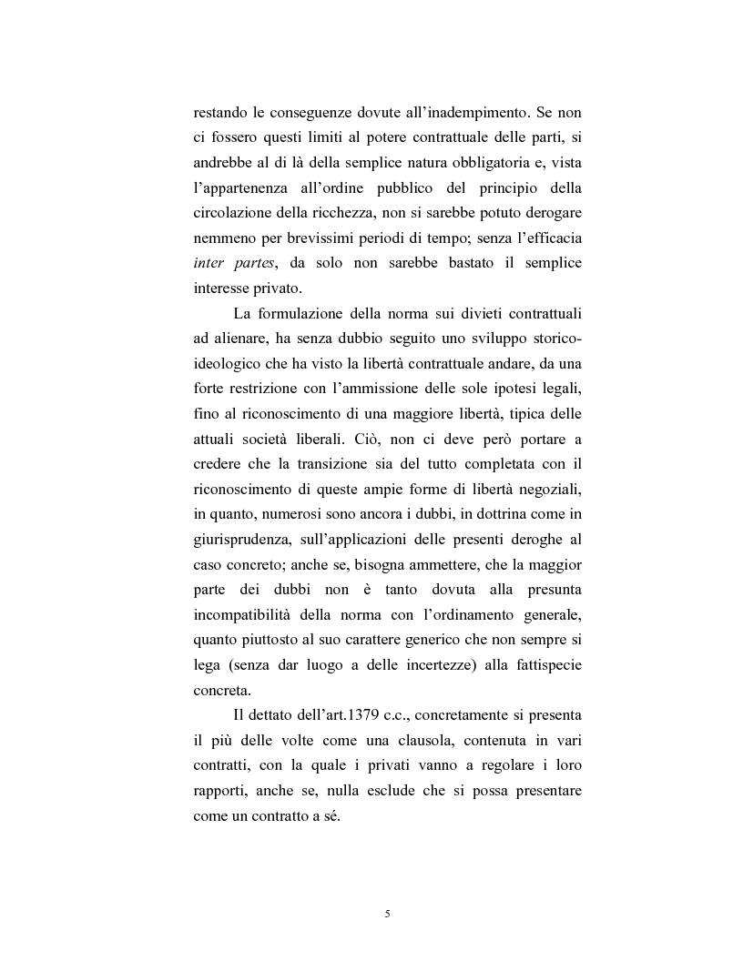 Anteprima della tesi: I patti di non alienazione, Pagina 2
