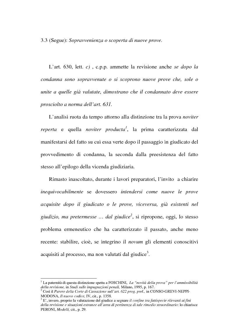 Anteprima della tesi: Il concetto di ''nuove prove'' ai fini della revisione, Pagina 11
