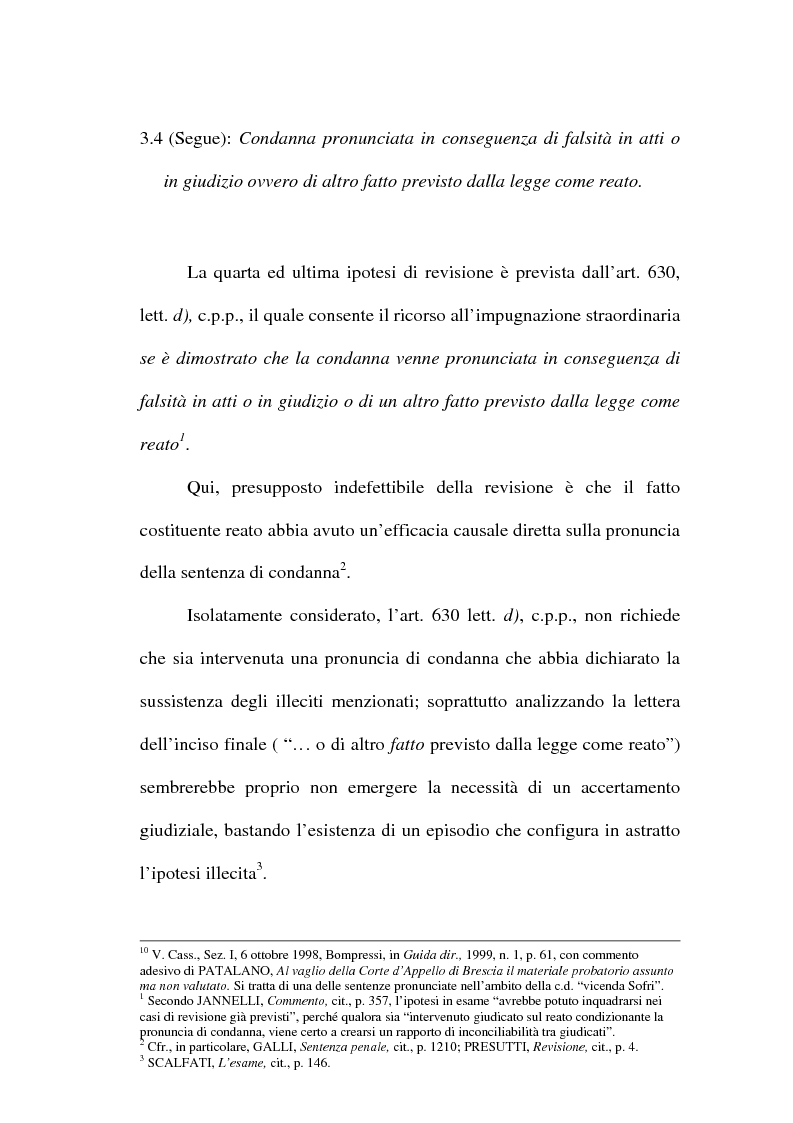 Anteprima della tesi: Il concetto di ''nuove prove'' ai fini della revisione, Pagina 14