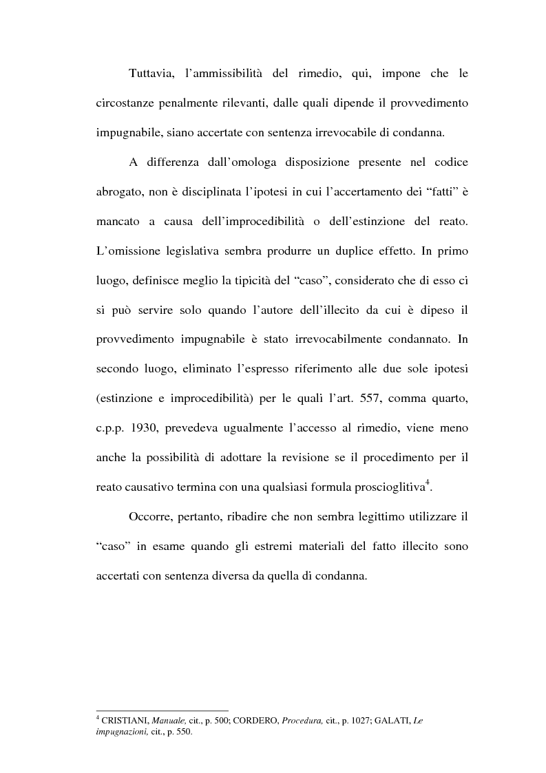 Anteprima della tesi: Il concetto di ''nuove prove'' ai fini della revisione, Pagina 15