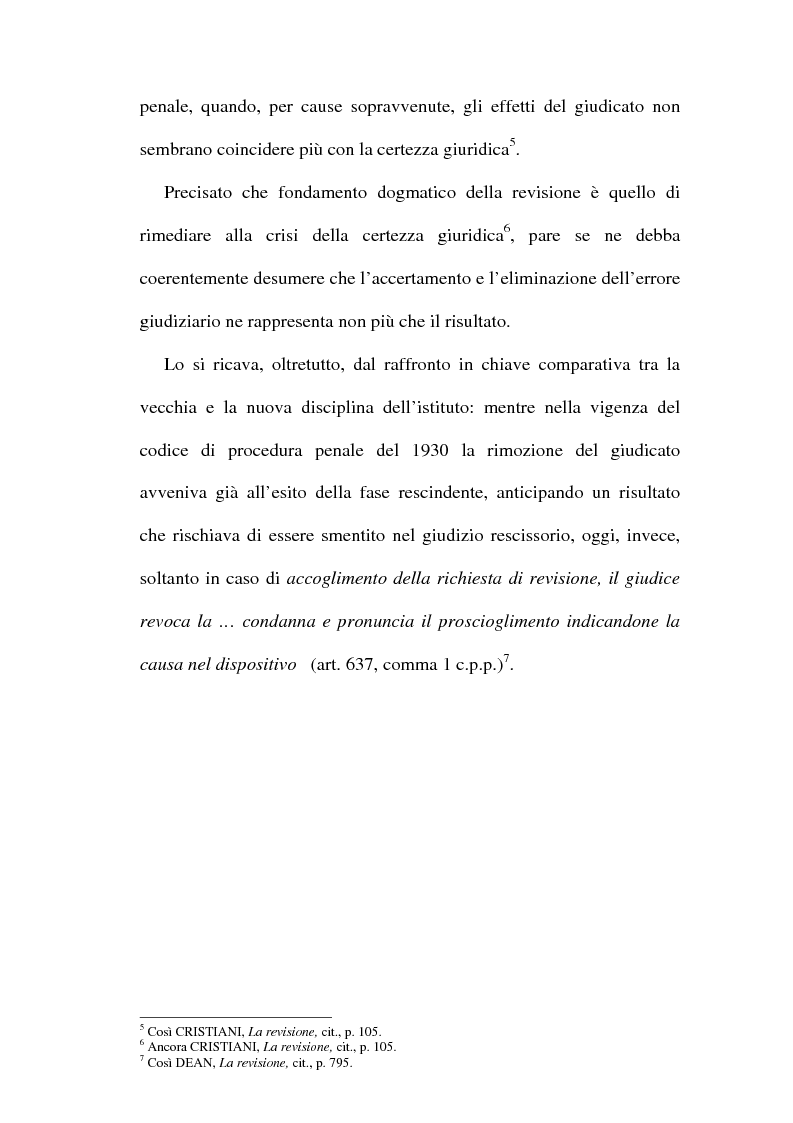 Anteprima della tesi: Il concetto di ''nuove prove'' ai fini della revisione, Pagina 3
