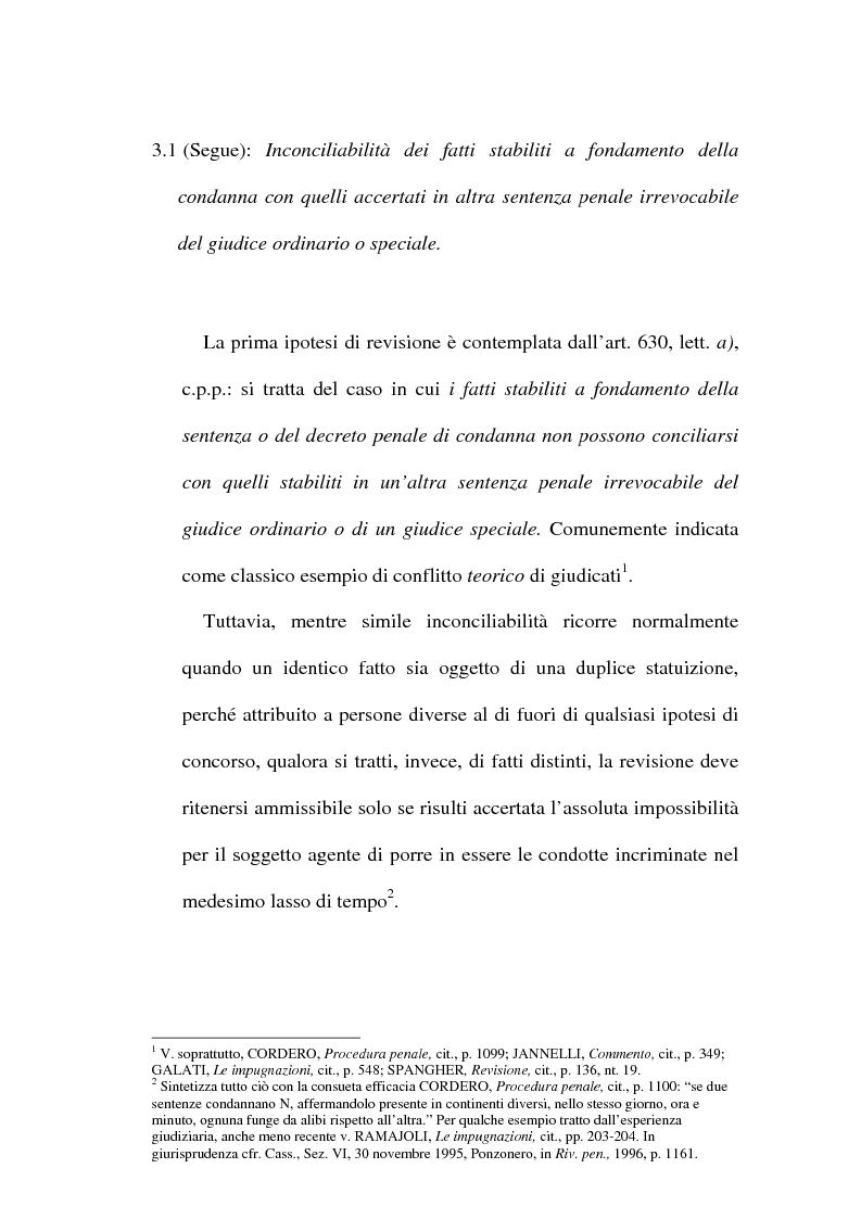 Anteprima della tesi: Il concetto di ''nuove prove'' ai fini della revisione, Pagina 7