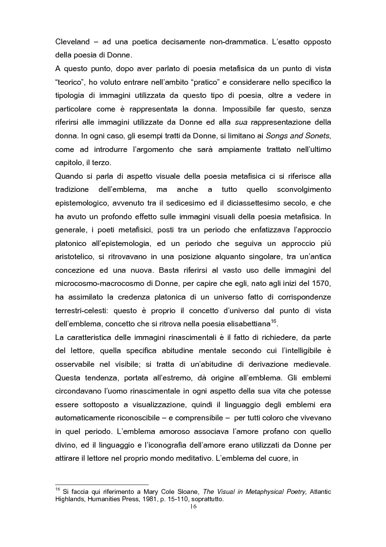 Anteprima della tesi: La poetica di John Donne (1572-1631) nei Songs and Sonets, Pagina 13
