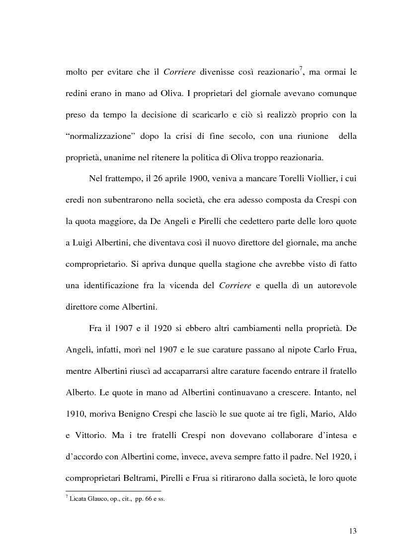Anteprima della tesi: Il crack Rizzoli nelle cronache e nei commenti del Corriere della Sera, Pagina 11