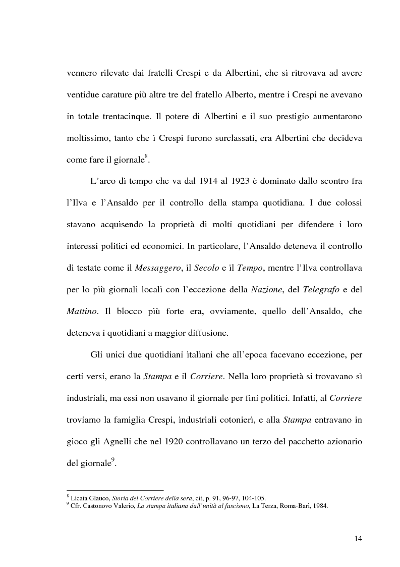 Anteprima della tesi: Il crack Rizzoli nelle cronache e nei commenti del Corriere della Sera, Pagina 12