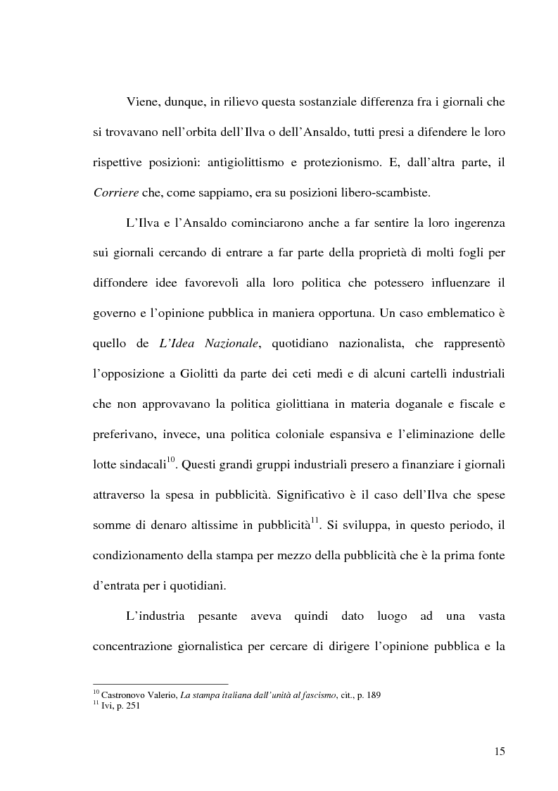 Anteprima della tesi: Il crack Rizzoli nelle cronache e nei commenti del Corriere della Sera, Pagina 13