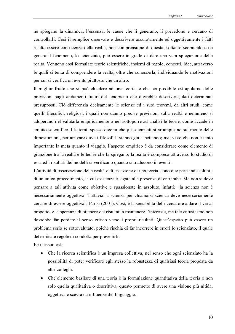 Anteprima della tesi: Realismo nel modello della concorrenza, un’esplorazione con Swarm e JAS, Pagina 4