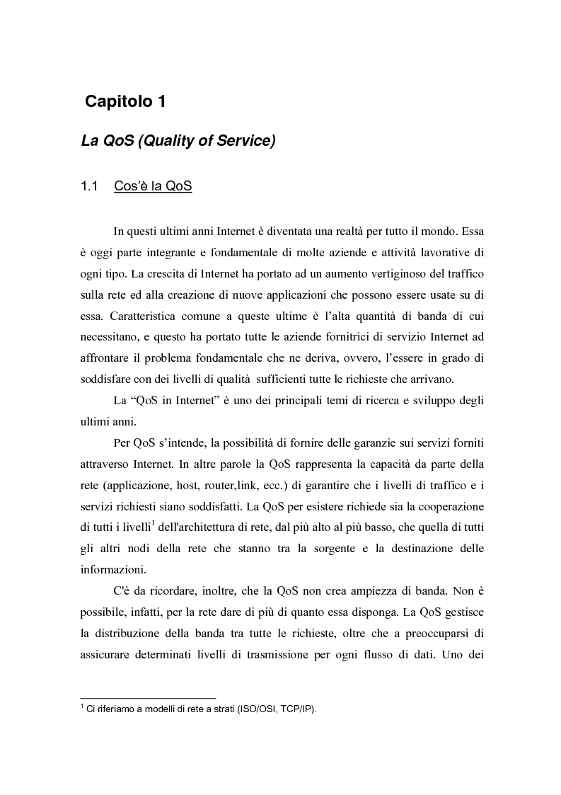Anteprima della tesi: Strategie per il controllo di ammissione in reti a servizi differenziati, Pagina 5