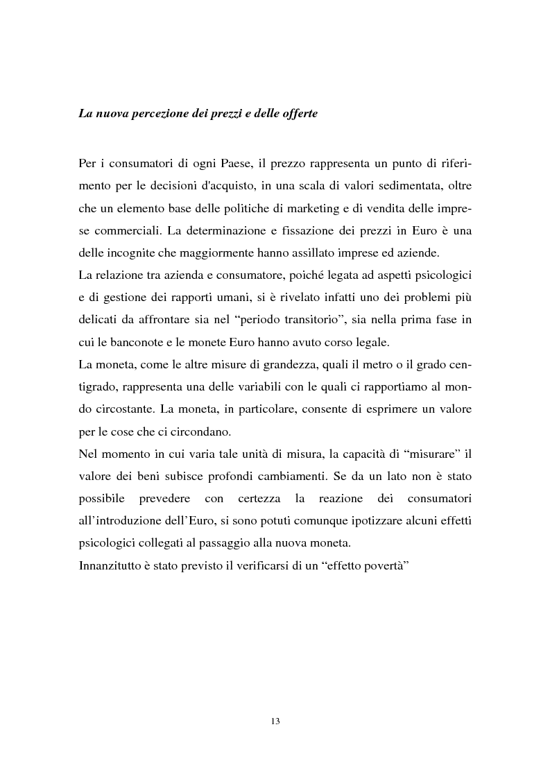 Anteprima della tesi: Il passaggio all'euro tra percezione e realtà, Pagina 10