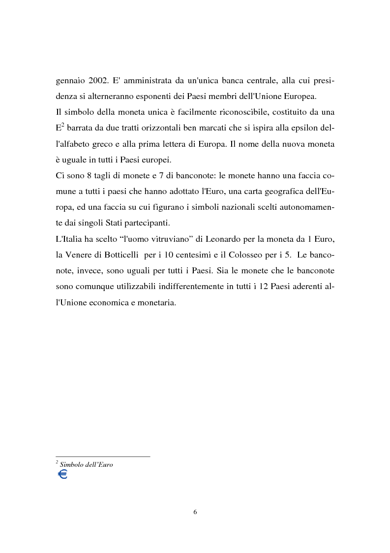 Anteprima della tesi: Il passaggio all'euro tra percezione e realtà, Pagina 3