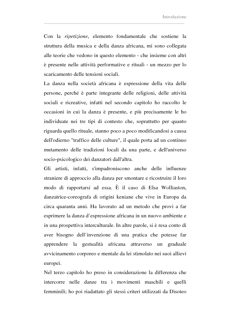 Anteprima della tesi: Antropologia della danza in contesto africano. Un'esperienza in Ghana, Pagina 2