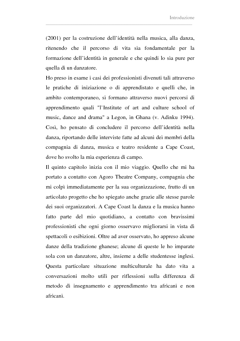 Anteprima della tesi: Antropologia della danza in contesto africano. Un'esperienza in Ghana, Pagina 3