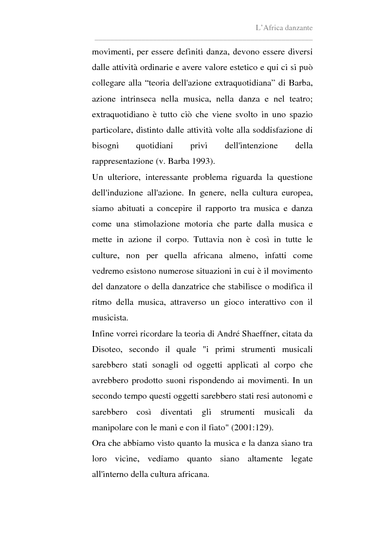 Anteprima della tesi: Antropologia della danza in contesto africano. Un'esperienza in Ghana, Pagina 7
