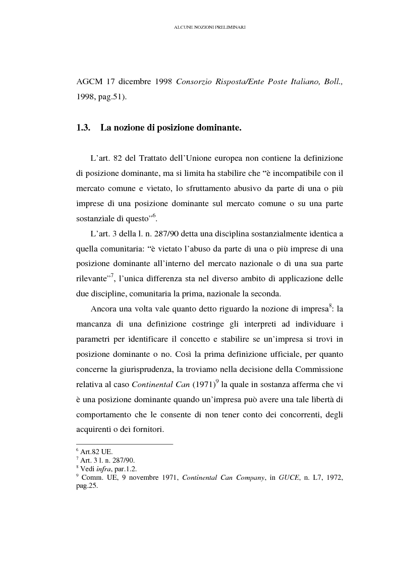 Anteprima della tesi: I prezzi predatori e la concorrenza, Pagina 4