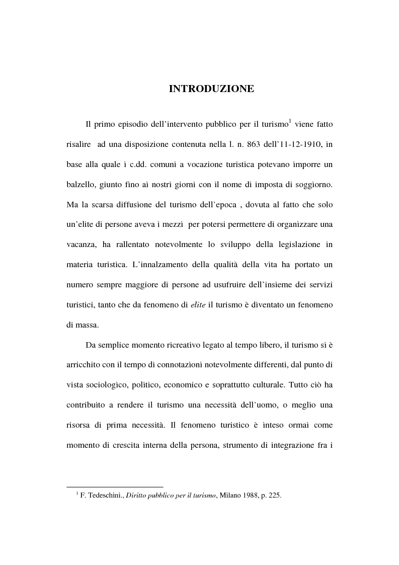 Anteprima della tesi: La tutela del turista, Pagina 5