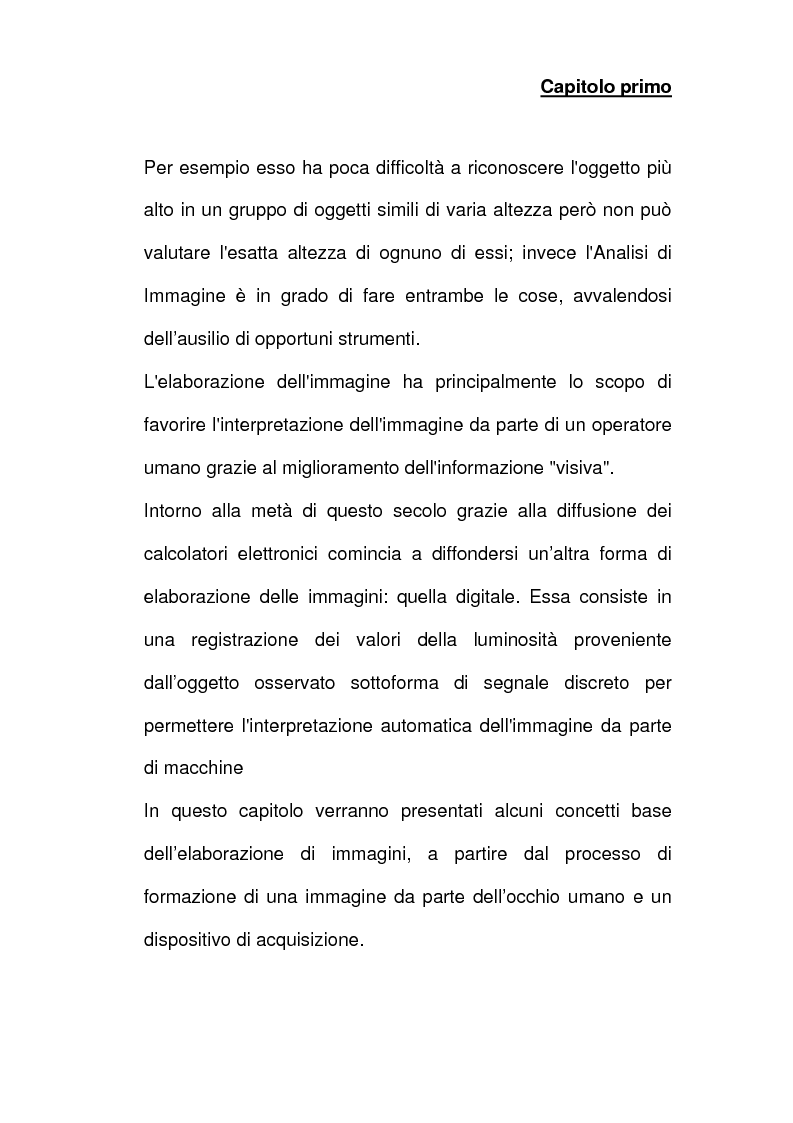 Anteprima della tesi: Analisi e implementazione di algoritmi per la segmentazione di immagini, Pagina 6