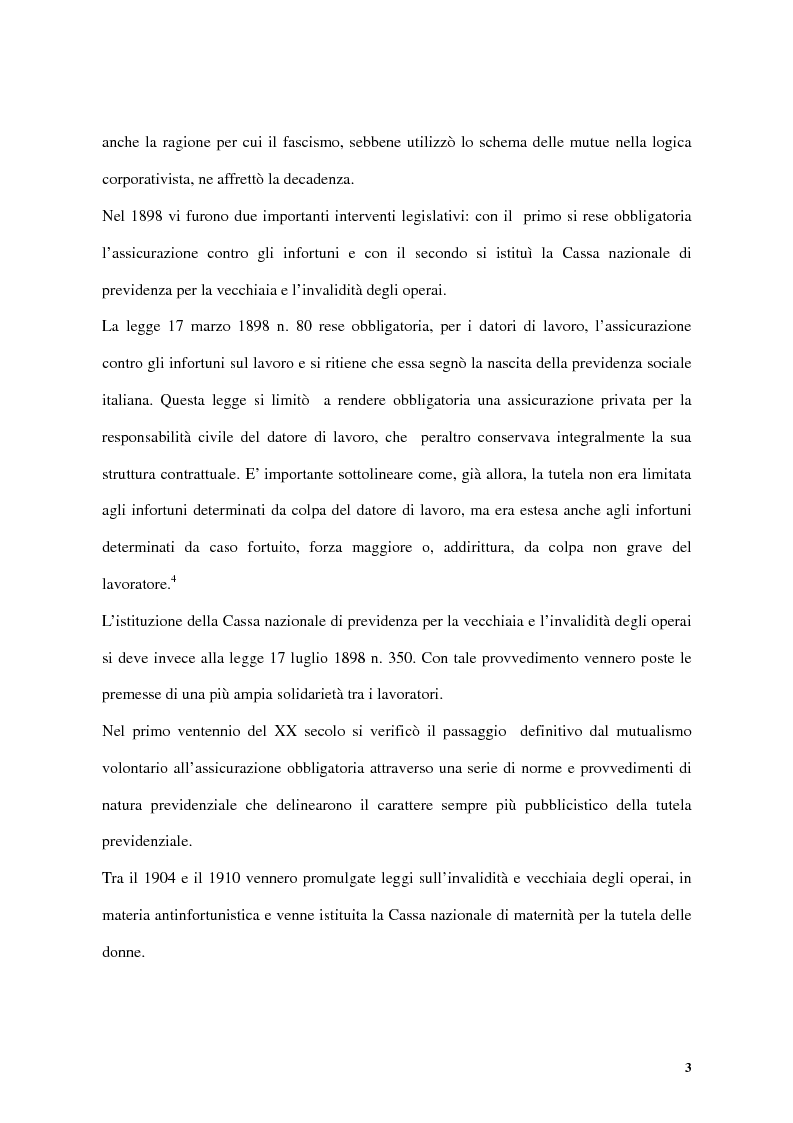 Anteprima della tesi: Previdenza complementare e trattamento di fine rapporto, Pagina 3