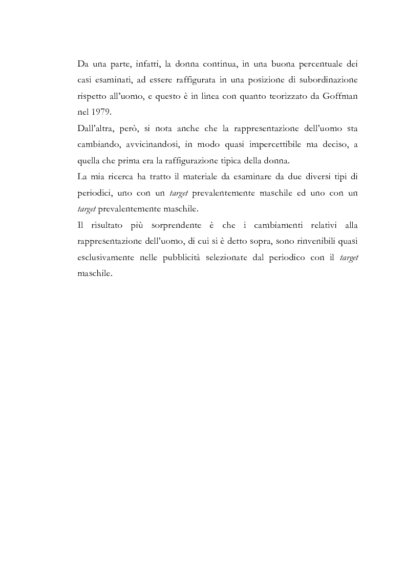 Anteprima della tesi: Gender Advertisements, Erving Goffman, 1979: un confronto in chiave attuale, Pagina 4