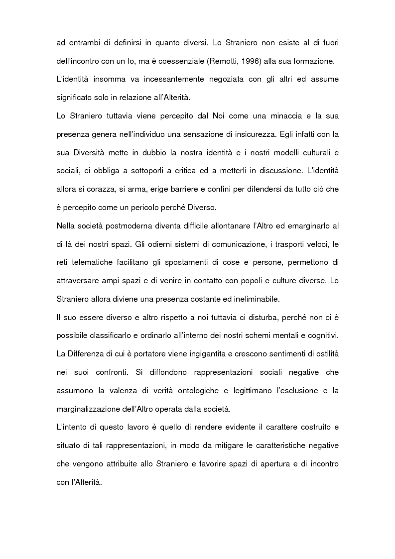 Anteprima della tesi: L'interazione quotidiana con l'altro. Le donne migranti e il lavoro di cura, Pagina 2