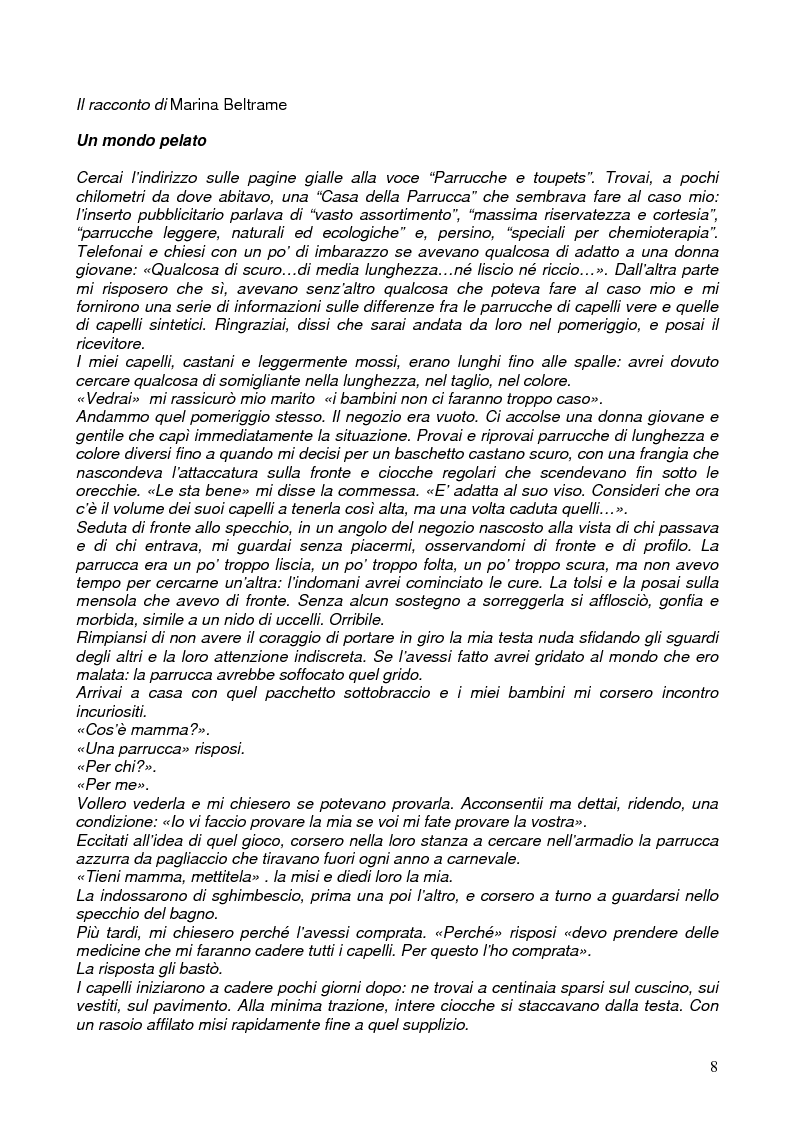 Anteprima della tesi: Il corpo ritrovato. Intervento educativo con donne operate di tumore al seno attraverso la metodologia della Biodanza, Pagina 8