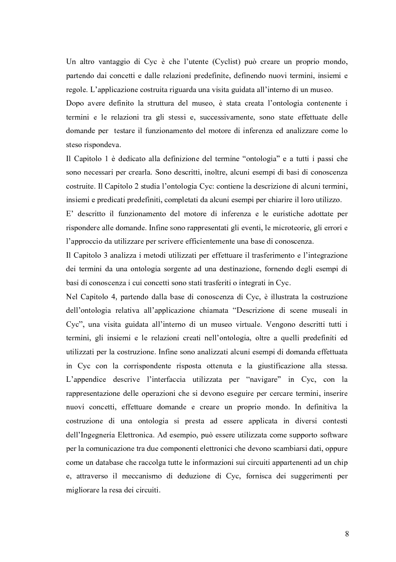 Anteprima della tesi: Descrizione di scene museali in Cyc, Pagina 2