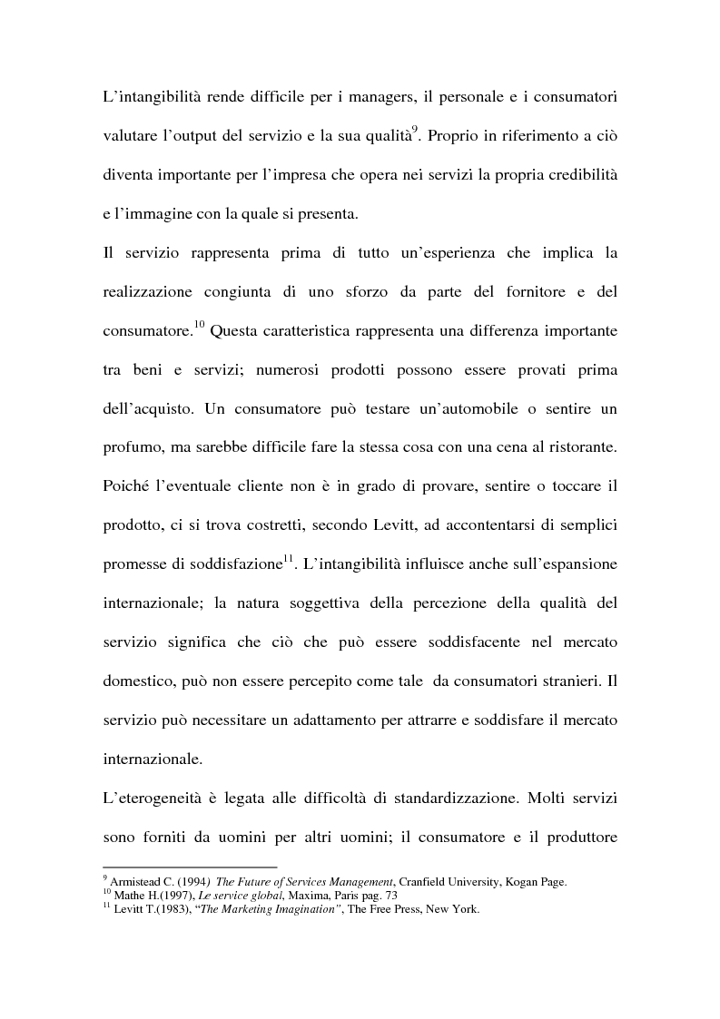 Anteprima della tesi: L'internazionalizzazione delle imprese di servizi, Pagina 11